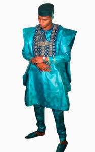 Boubou africain pour homme et femme en teinte turquoise