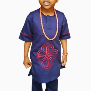 Boubou Africain Enfant 2 pièces coloré et traditionnel