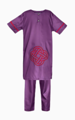 Ensemble boubou africain enfant avec motifs vibrants