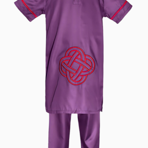 Ensemble boubou africain enfant avec motifs vibrants