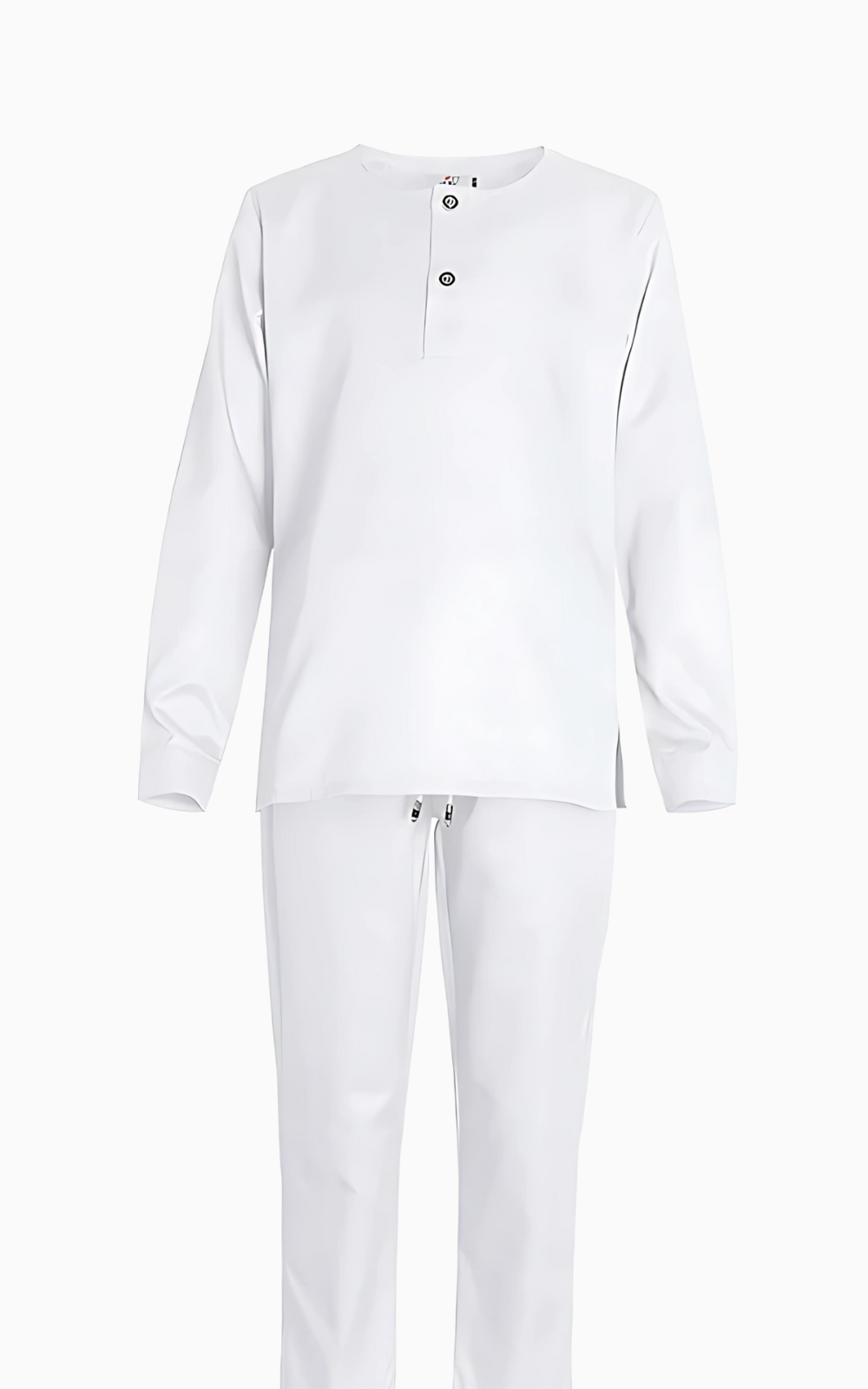 Vêtement culturel africain pour enfants, style boubou blanc