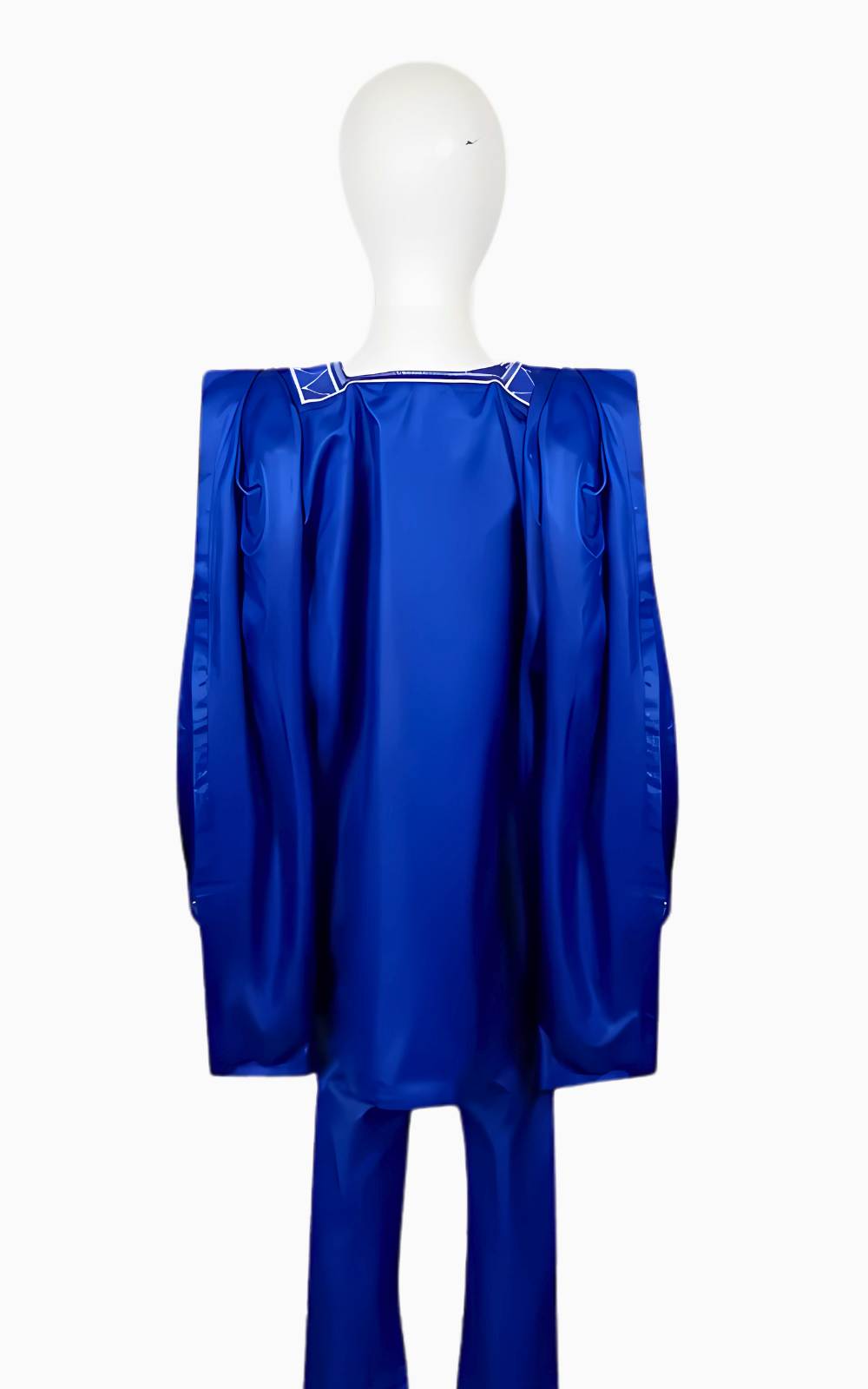 Costume traditionnel africain pour enfant en bleu vif