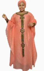 Ensemble Boubou Africain pour femme, design traditionnel