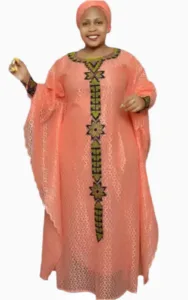 Ensemble Boubou Africain pour femme, design traditionnel