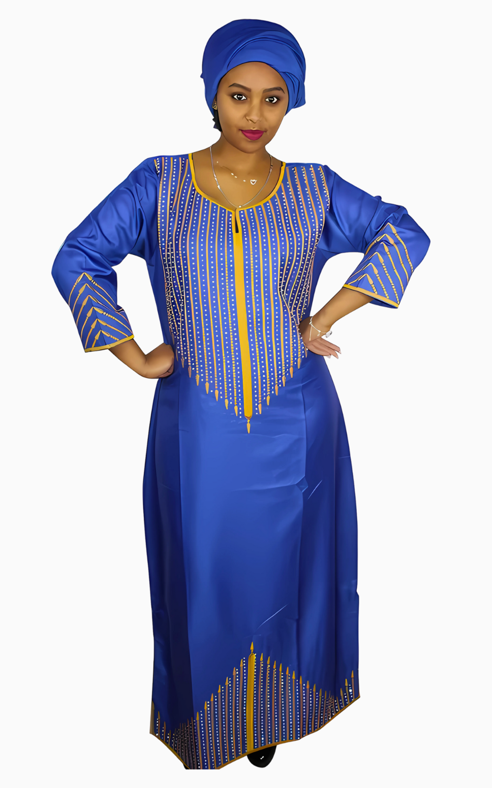 Boubou élégant pour femme, idéal pour occasions spéciales