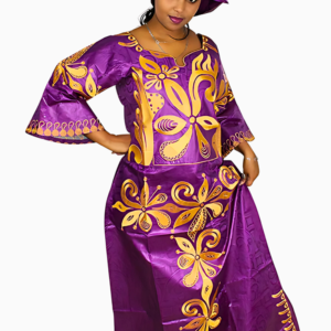 Boubou Africain Femme Coloré, tenue traditionnelle élégante