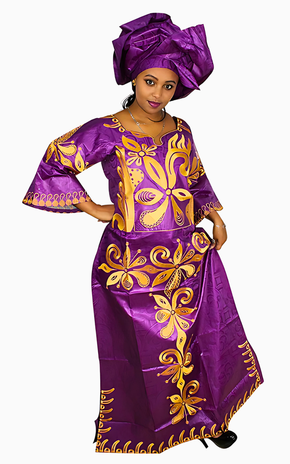 Boubou Africain Femme Coloré, tenue traditionnelle élégante