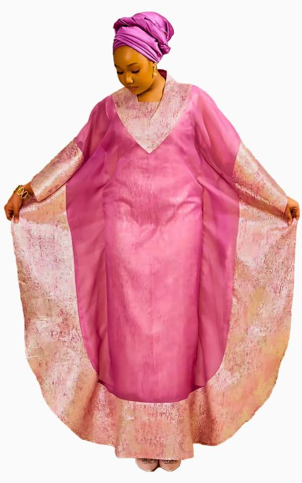 Boubou femme chic en tissu coloré