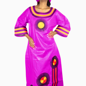 Boubou Africain Femme en Pagne traditionnel, élégant et coloré