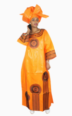 Boubou en Pagne pour femme, style authentique et culturel