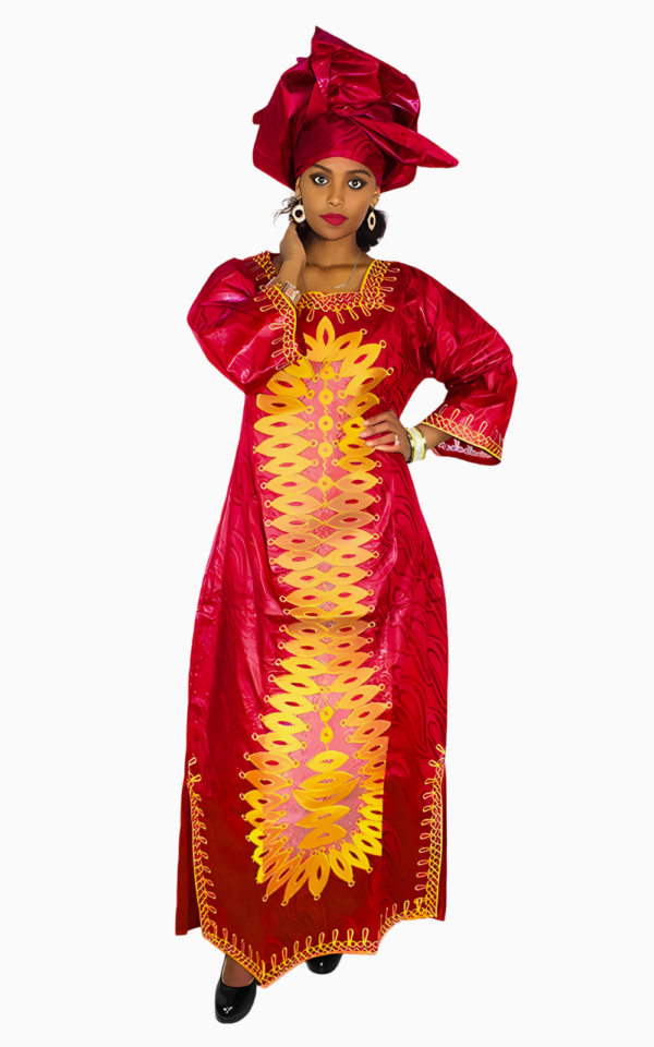 Robe traditionnelle africaine pour femme avec style unique