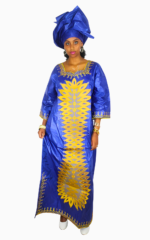 Vêtement ethnique féminin, boubou au design traditionnel africain