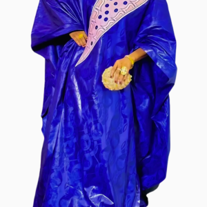 Boubou Femme traditionnel avec motifs africains colorés