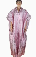 Vêtement africain femme en tissu doré