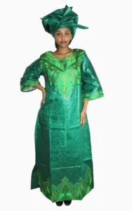 Boubou africain femme longue, élégance et tradition