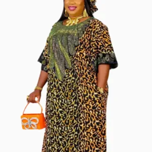 Boubou Africain Femme Moderne élégant et coloré