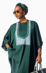 Boubou Africain Femme Original en tissu traditionnel