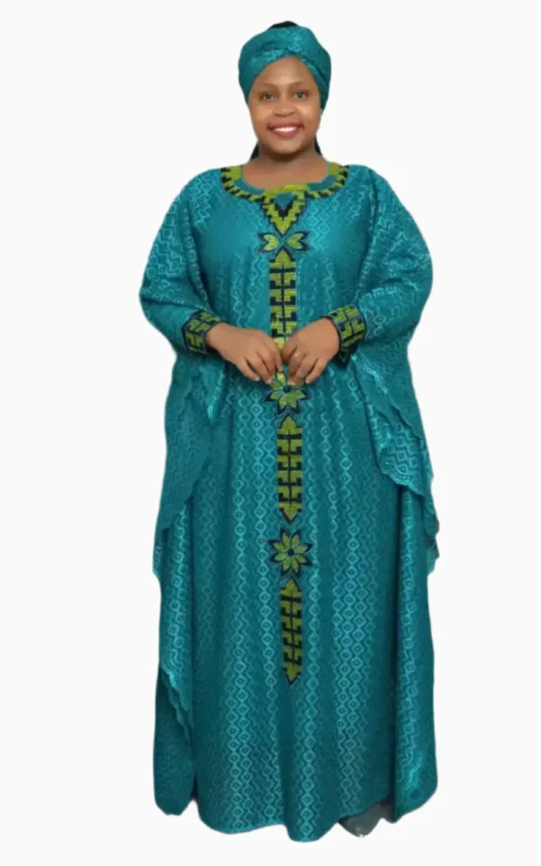 Vêtement féminin africain, boubou rouge moderne