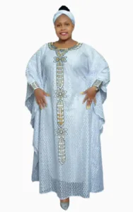 Boubou Rouge pour femme, coupe traditionnelle et fluide