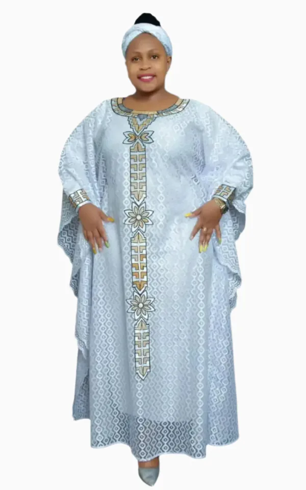 Boubou Rouge pour femme, coupe traditionnelle et fluide