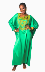 Boubou Africain Femme en Tissu Fin, style élégant et moderne