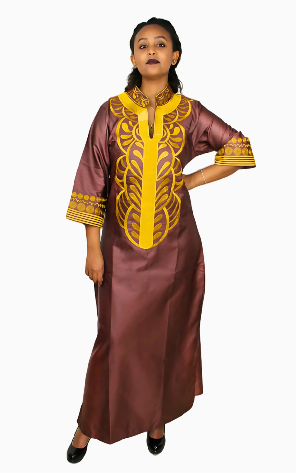 Robe boubou élégante en tissu aérien