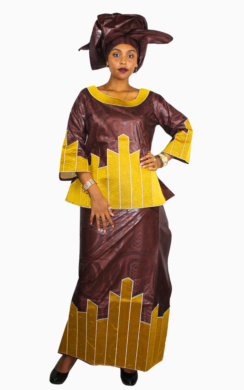 Ensemble Boubou Africain pour look traditionnel moderne