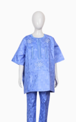 Boubou Africain Garçon Bleu pour enfants