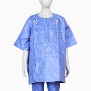 Boubou Africain Garçon Bleu pour enfants