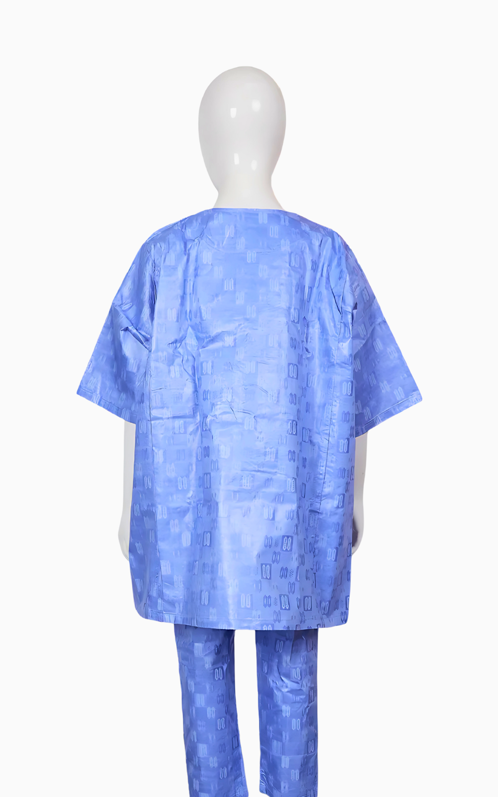 Vêtement traditionnel africain pour garçon, couleur bleue
