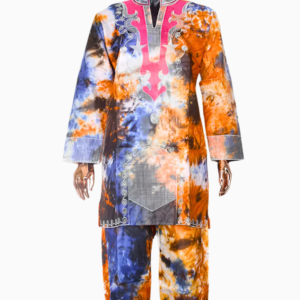 Boubou Africain Homme 2 Pièces en tissu traditionnel
