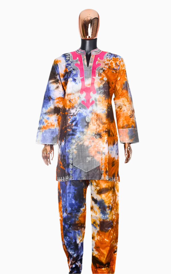boubou-africain-homme-2-pieces-1 Boubou Africain Homme 2 Pièces en tissu traditionnel