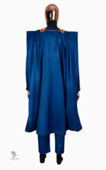Vêtement traditionnel africain pour homme en bleu