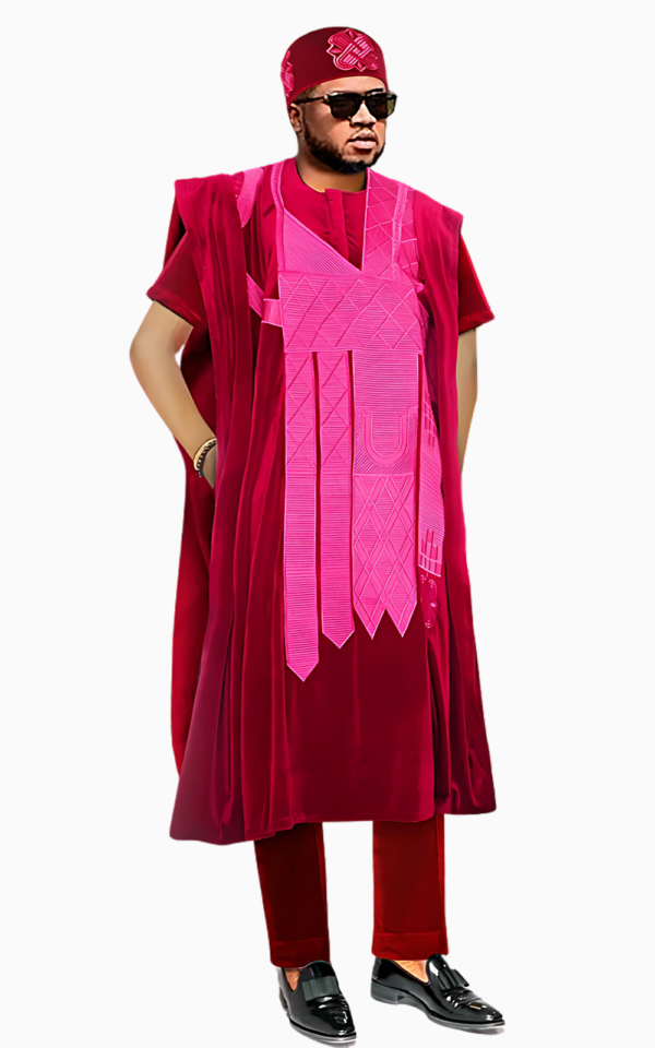 boubou-africain-homme-en-flanelle-1 Boubou Africain Homme en flanelle confortable et élégant