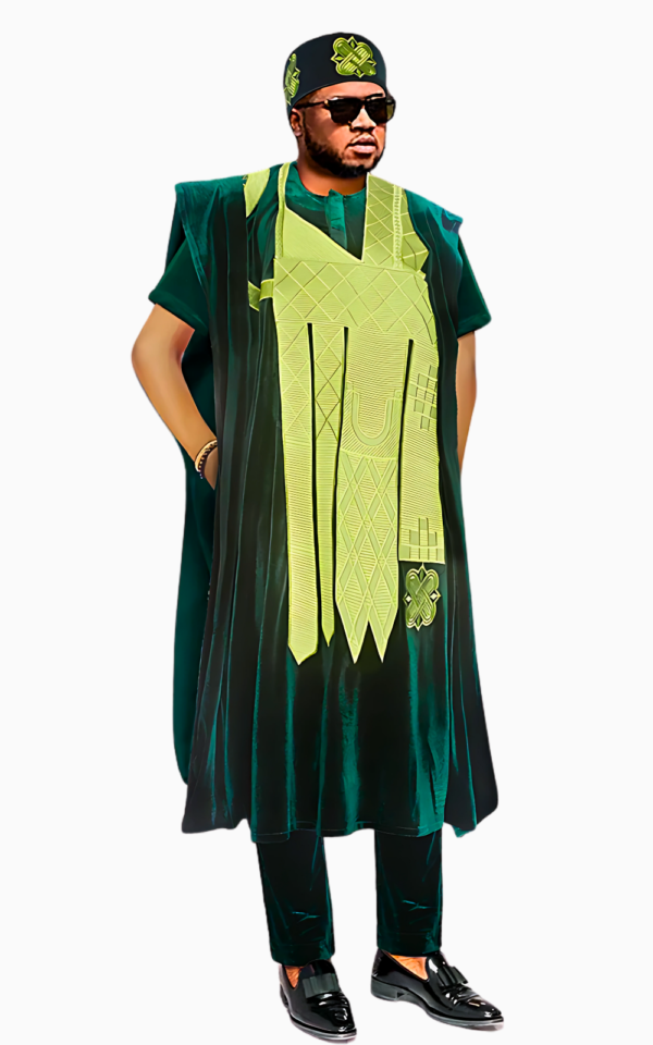 Boubou homme, flanelle douce, mode africaine