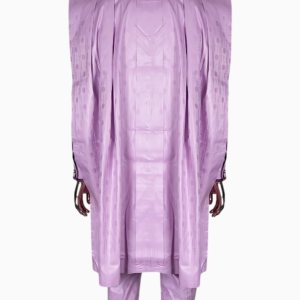 Vêtement africain pour homme, boubou coloré rose