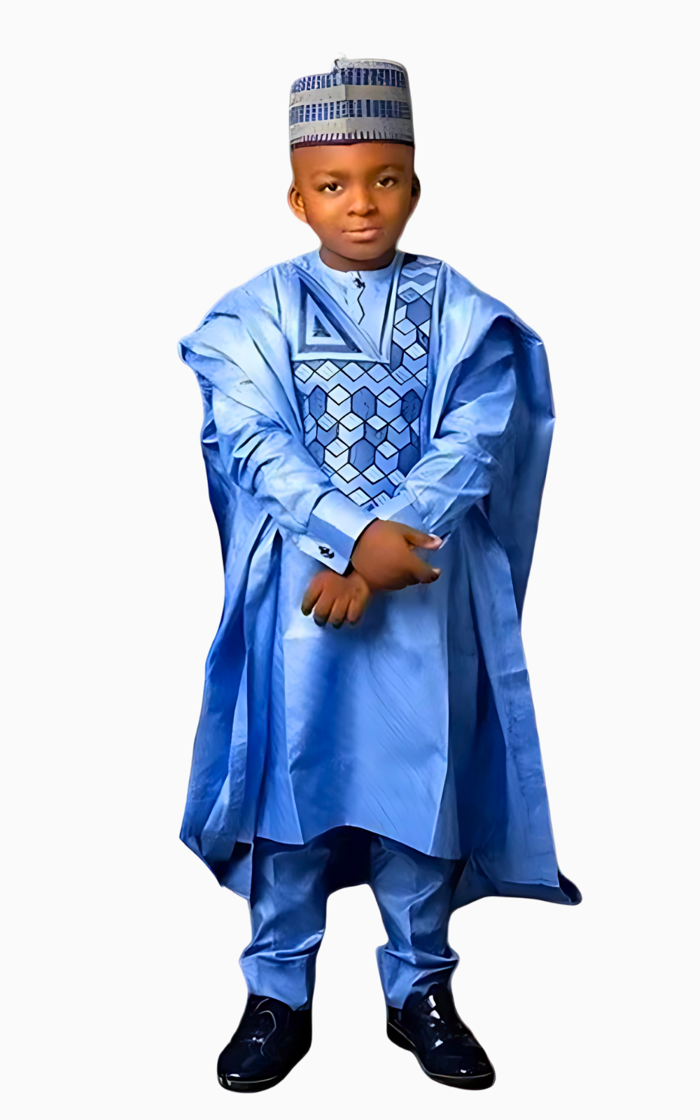 Boubou Bazin Riche Garçon pour enfants, style africain