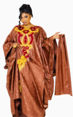 Boubou Béninois Femme en tissu africain traditionnel