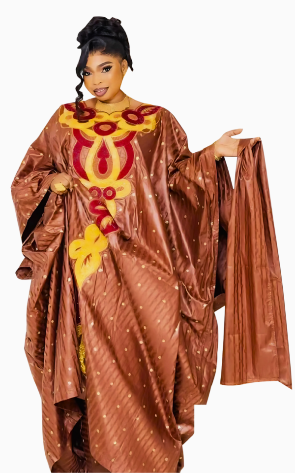 Boubou Béninois Femme en tissu africain traditionnel
