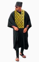 Boubou Béninois pour homme en tissu traditionnel