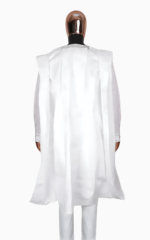 Boubou moderne en blanc, style africain pour homme