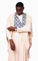 Vêtement traditionnel masculin, boubou africain brodé