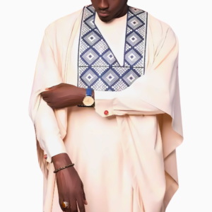 Vêtement traditionnel masculin, boubou africain brodé
