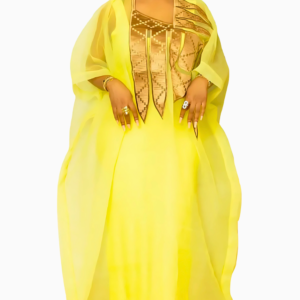 Boubou Comorien Femme élégant en tissu traditionnel