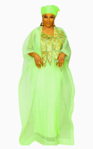 Boubou Africain pour femme, motif coloré et contemporain