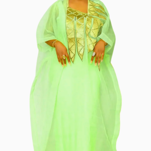 Boubou Africain pour femme, motif coloré et contemporain