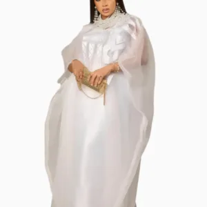 Boubou de Mariage Femme élégant en tissu africain