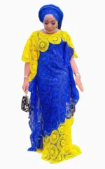Boubou en dentelle féminin élégant et raffiné