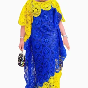 Boubou en dentelle féminin élégant et raffiné