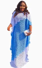 Boubou africain en dentelle pour un style chic